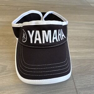 YAMAHA Black & White Sun Visor‎ Hat Adjustable Jet Ski Fishing Water Sports